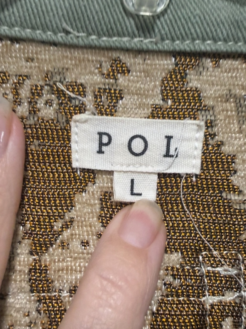 POL Bohemian Patchwork Western Tapestry/Corduroy Jacket - Picture 13 of 15